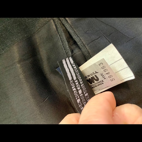 Burberry Dark Grey Pinstripe Blazer 42R - Picture 7 of 10